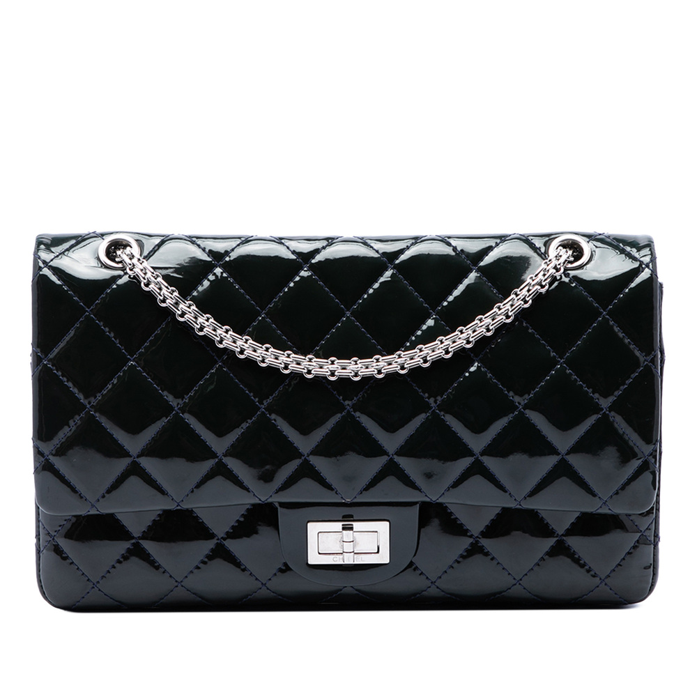 Pre-Loved Chanel Quilted Patent Reissue 2.55 Double Flap 227